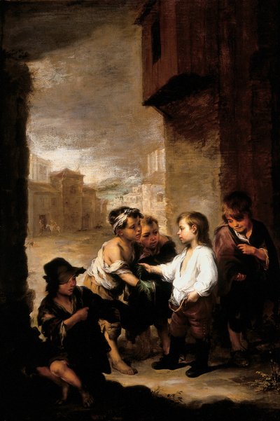San Tommaso di Villanova che divide i suoi vestiti tra i ragazzi mendicanti da Bartolomé Esteban Murillo